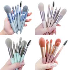 8pcs Makeup Brushes Set in 1 pack , Makeup Brush Set Mini,Travel Make Up, Mini Travel Soft Makeup Brushes Set Portable Eye Shadow Brush Foundation multiple packs